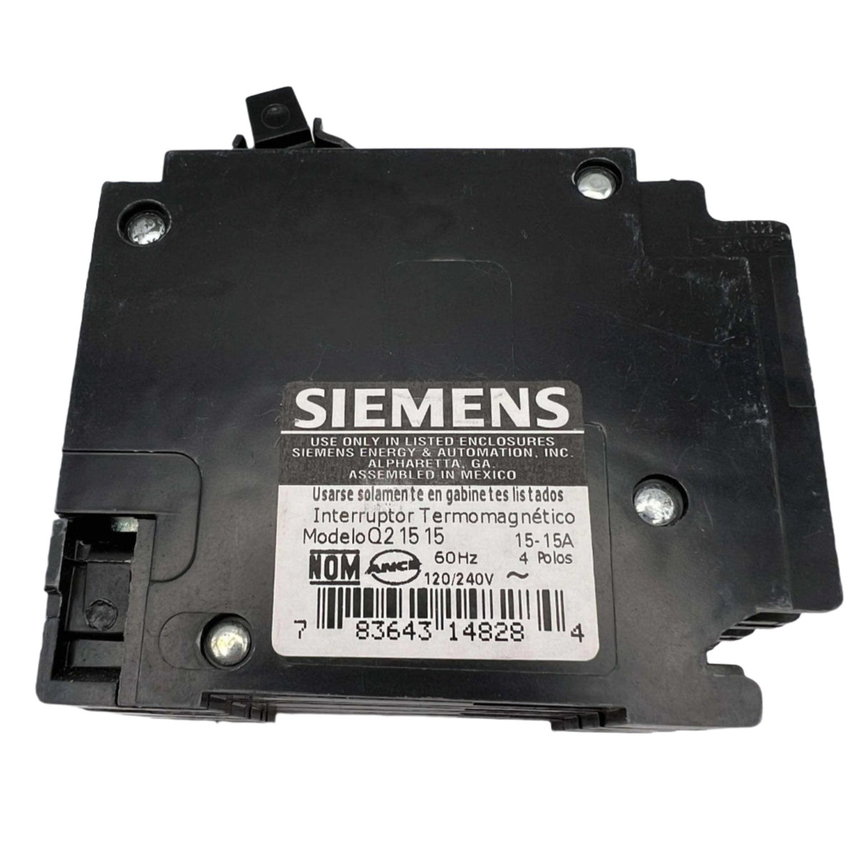 Siemens Q21515 - 15 Amp Quad Circuit Breaker
