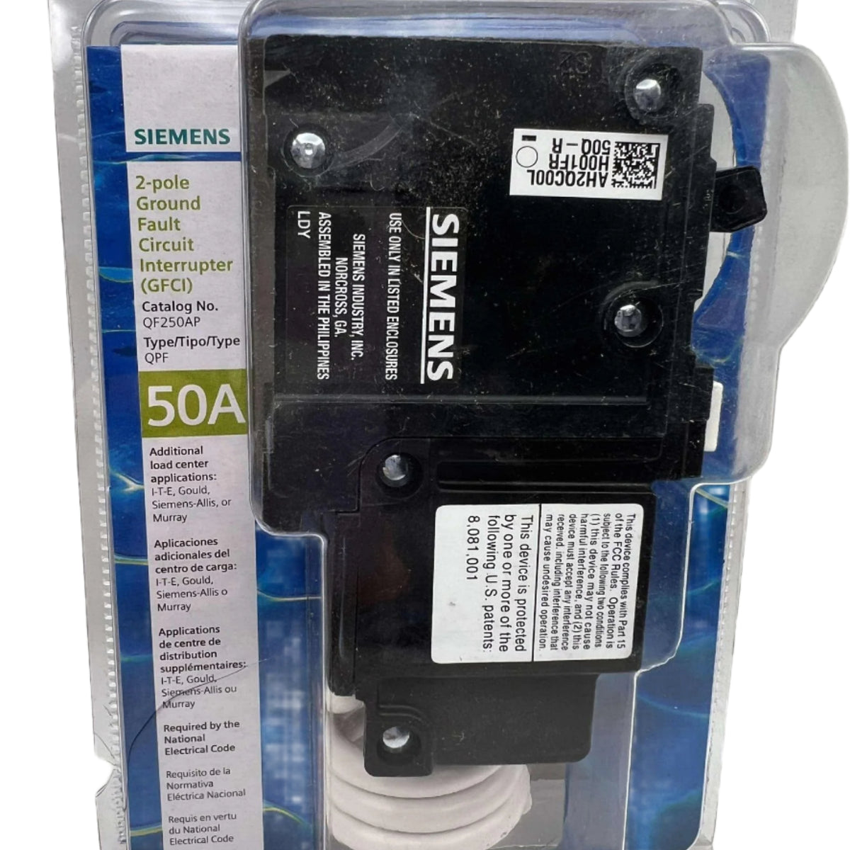 New Siemens 50 Amp GFCI Breaker - QF250A | Arck Electric – Arck ...