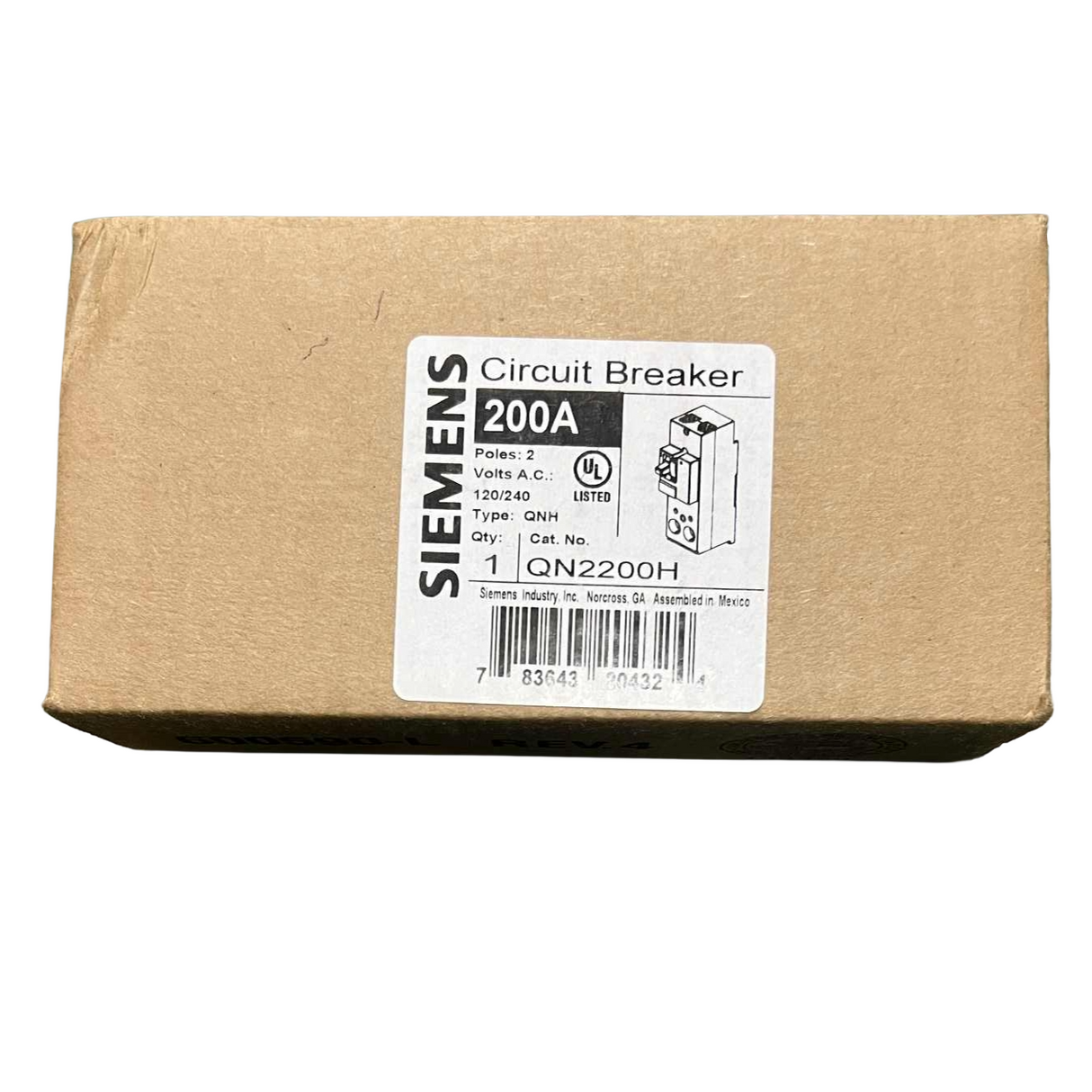 Siemens QNH 200 Amp Circuit Breaker