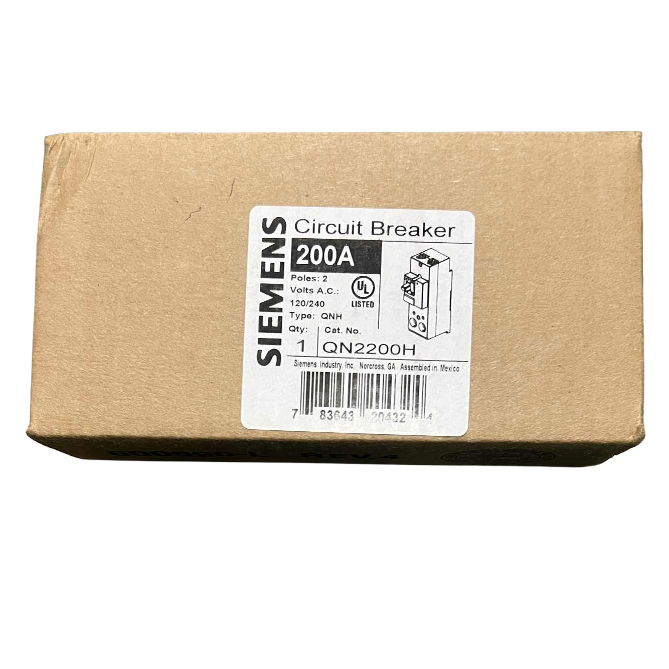 Siemens QNH 200 Amp Circuit Breaker