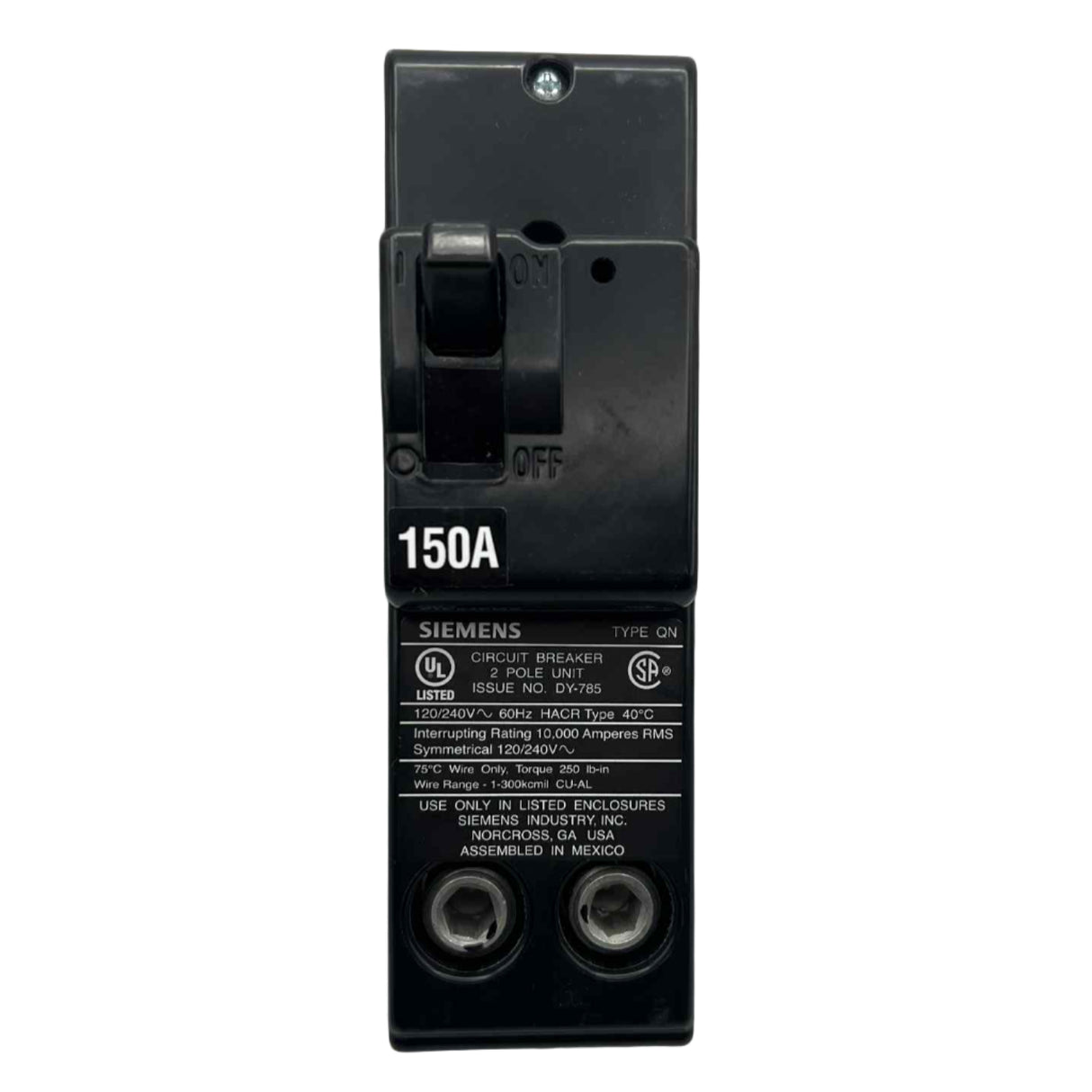 Siemens QN 150 Amp Circuit Breaker