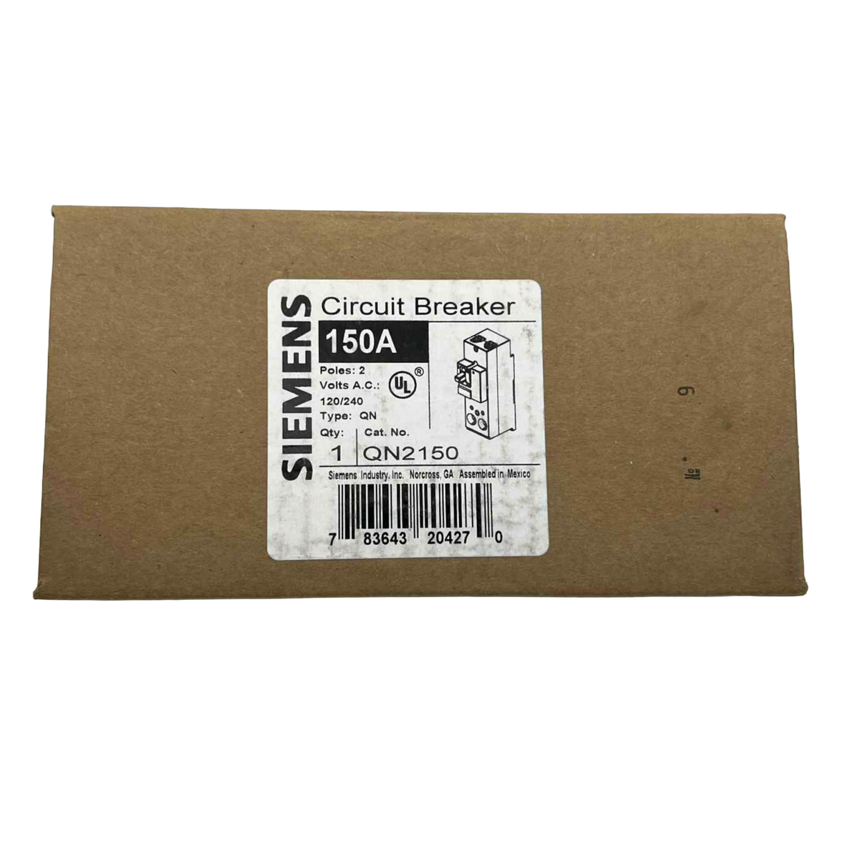 Siemens QN 150 Amp Circuit Breaker