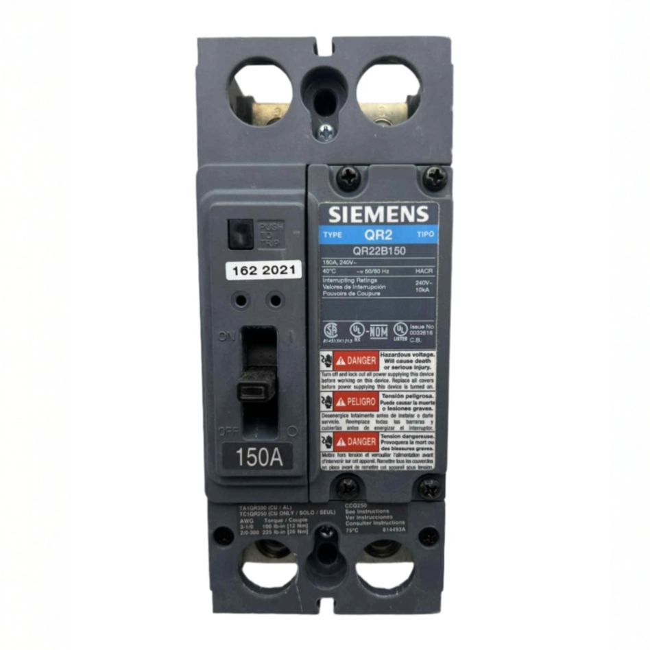 Siemens QR 150 Amp, Bolt-On Circuit Breaker