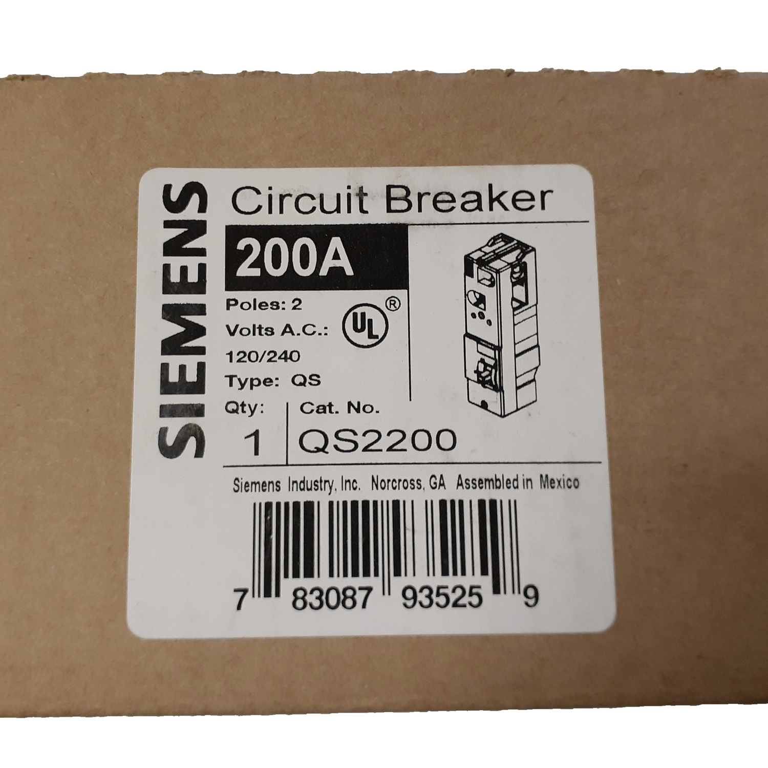 Siemens QS2200 - 200 Amp Circuit Breaker