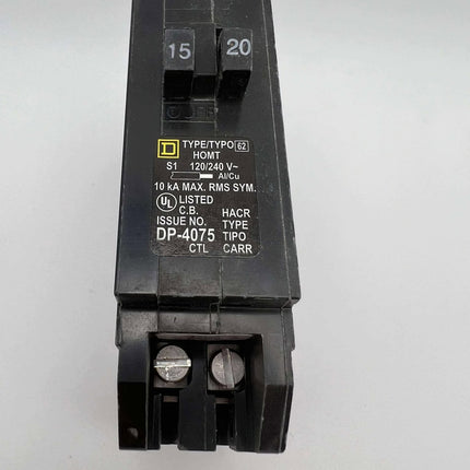 Square D HOMT1520 - 15 & 20 Amp Tandem Circuit Breaker