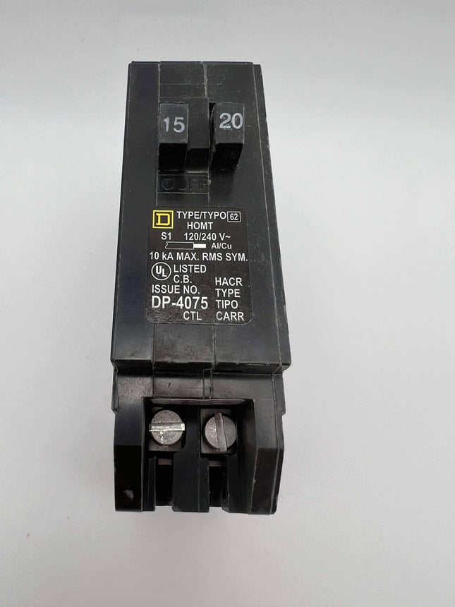 Square D HOMT1520 - 15 & 20 Amp Tandem Circuit Breaker