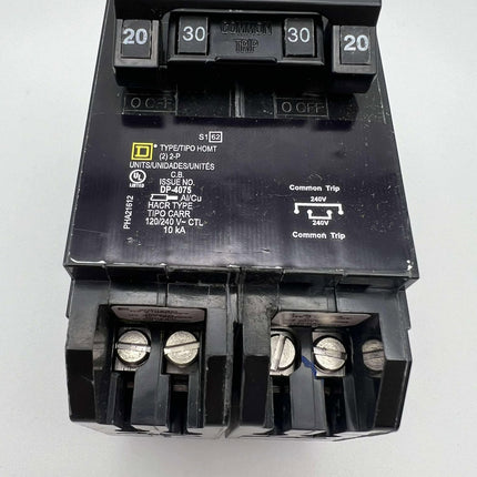 Square D HOMT220230 - 20 & 30 Amp Quad Circuit Breaker