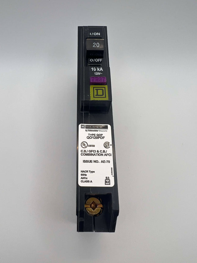 Square D QO120PDF - 20 Amp Dual Function Circuit Breaker