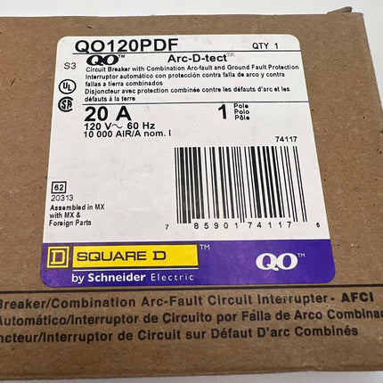 Square D QO120PDF - 20 Amp Dual Function Circuit Breaker