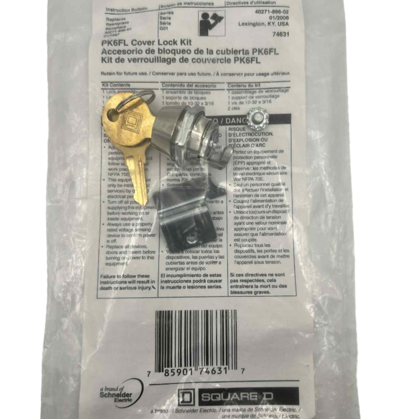 Square D Cover Lock Kit