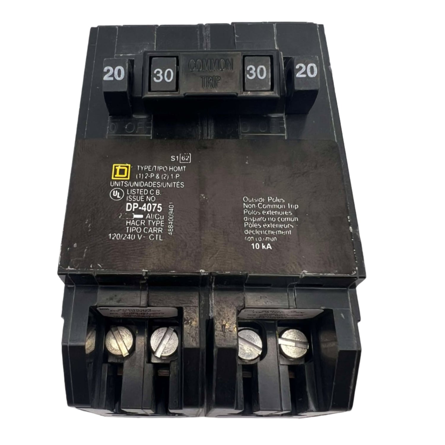 Square D HOMT 20 & 30 Amp Quad Tandem Circuit Breaker