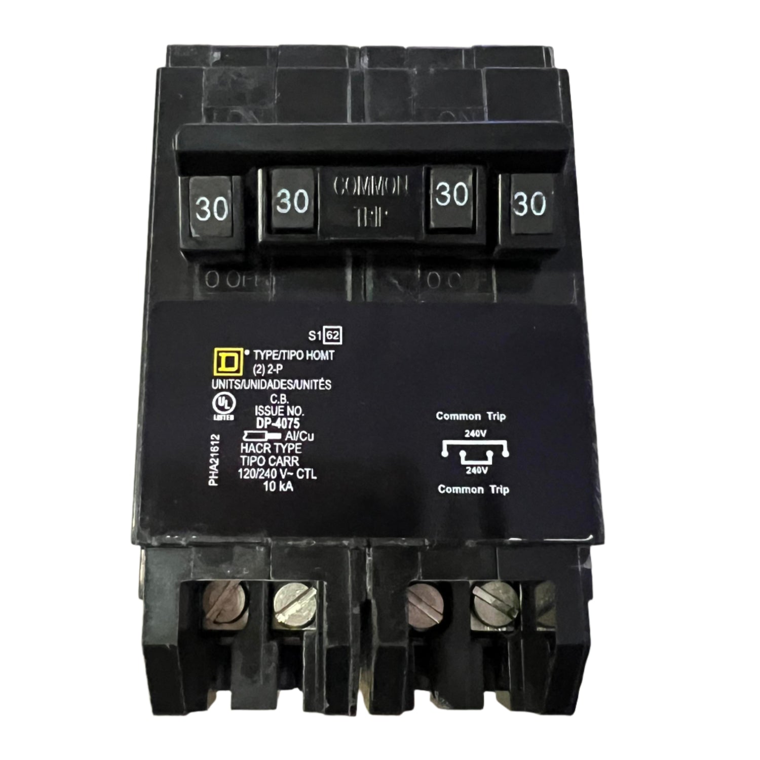 Square D HOMT230230 - 30/30 Amp Quad Circuit Breaker
