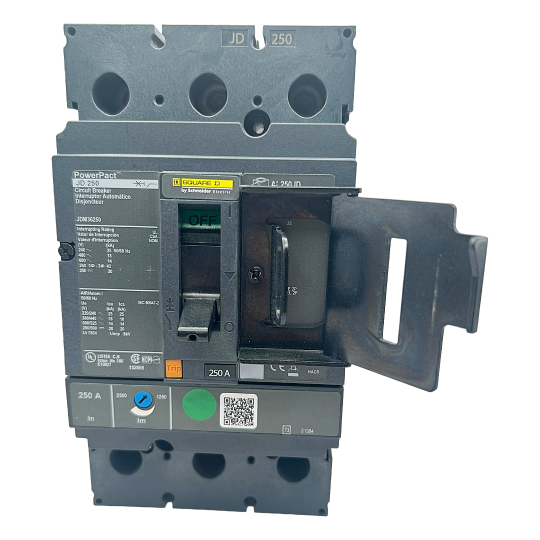 Square D JDM 3 Pole, 250 Amp PowerPact Circuit Breaker