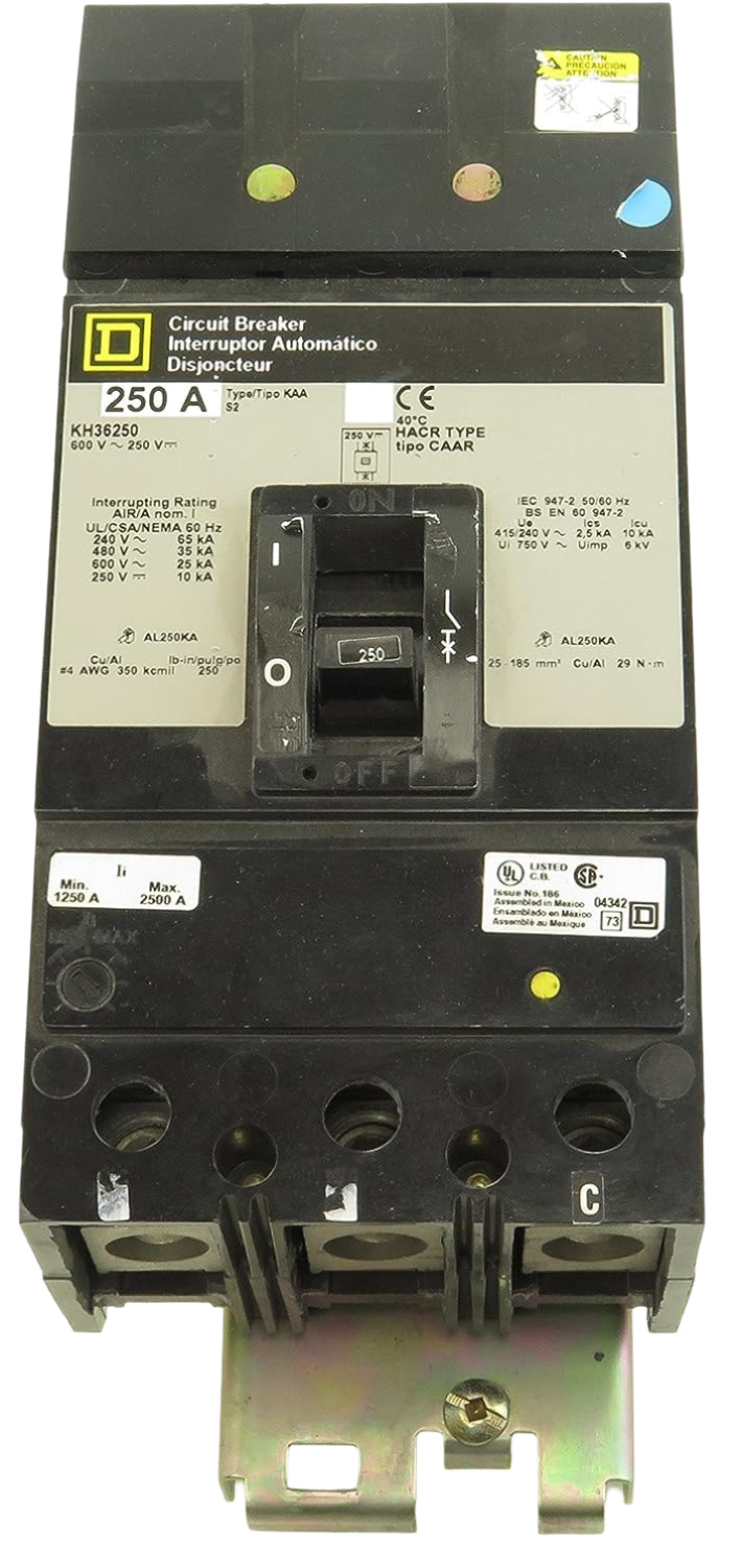 Square D KH 250 Amp, 600V I-Line Circuit Breaker