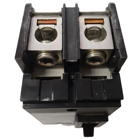 Electrical contactor component on a white background