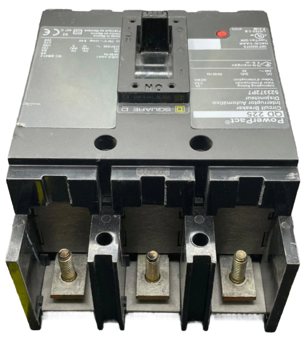 Square D QDP 225 Amp, 3 Pole TP Circuit Breaker