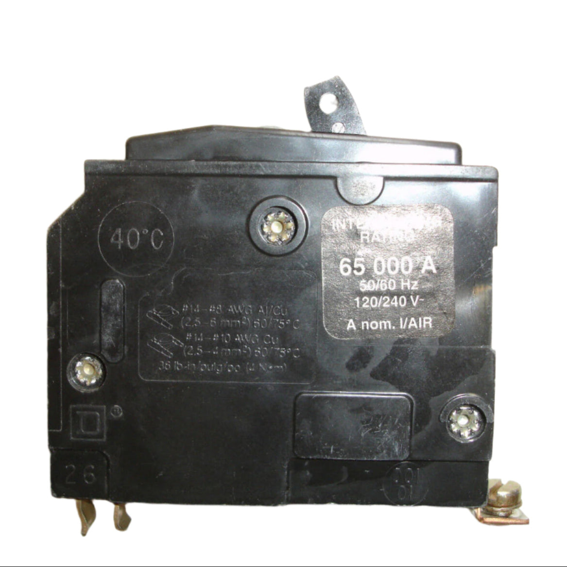 Square D QHB120 - 20 Amp, Bolt-On Circuit Breaker