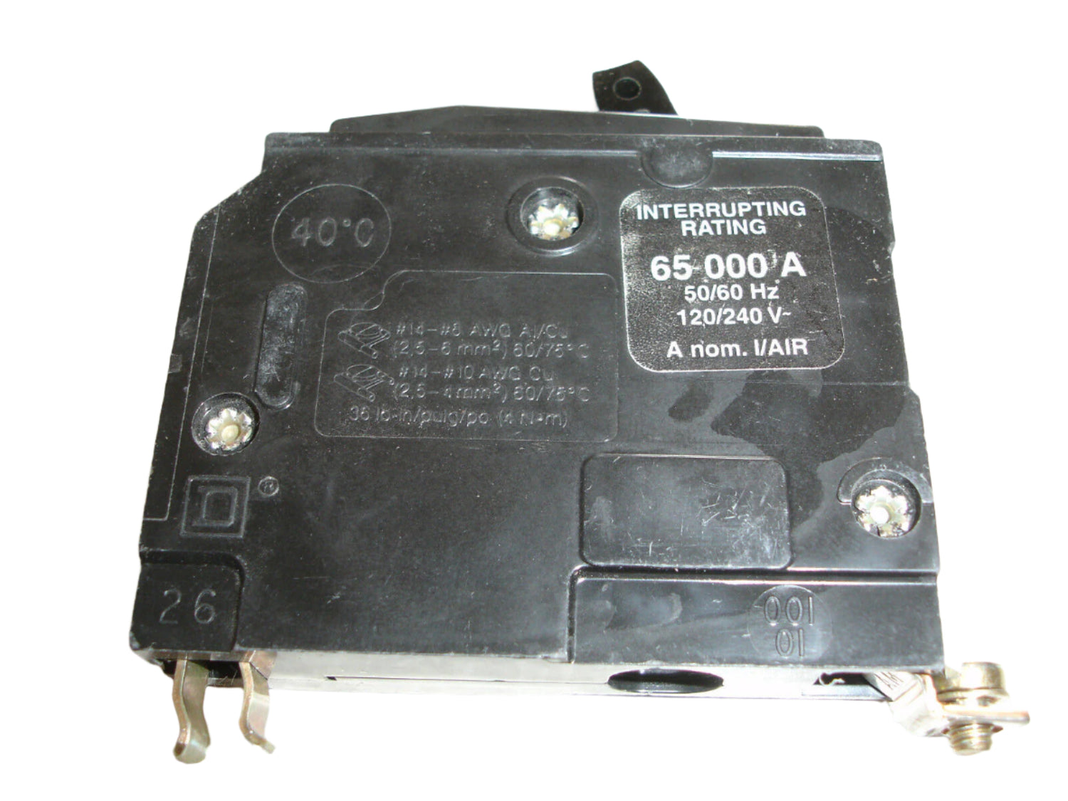 Square D QHB120 - 20 Amp, Bolt-On Circuit Breaker