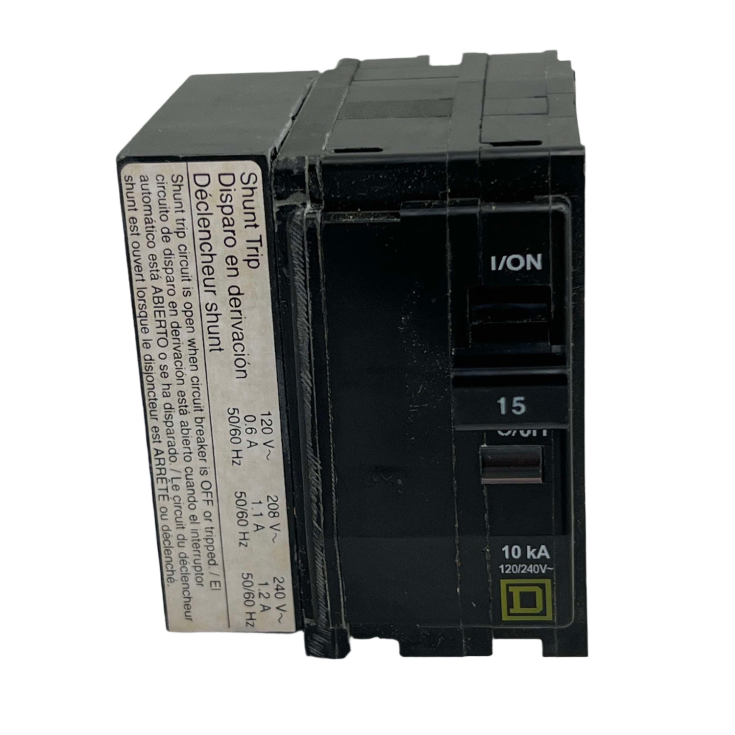 Square D QO2151021 - 15 Amp Circuit Breaker With Shunt Trip