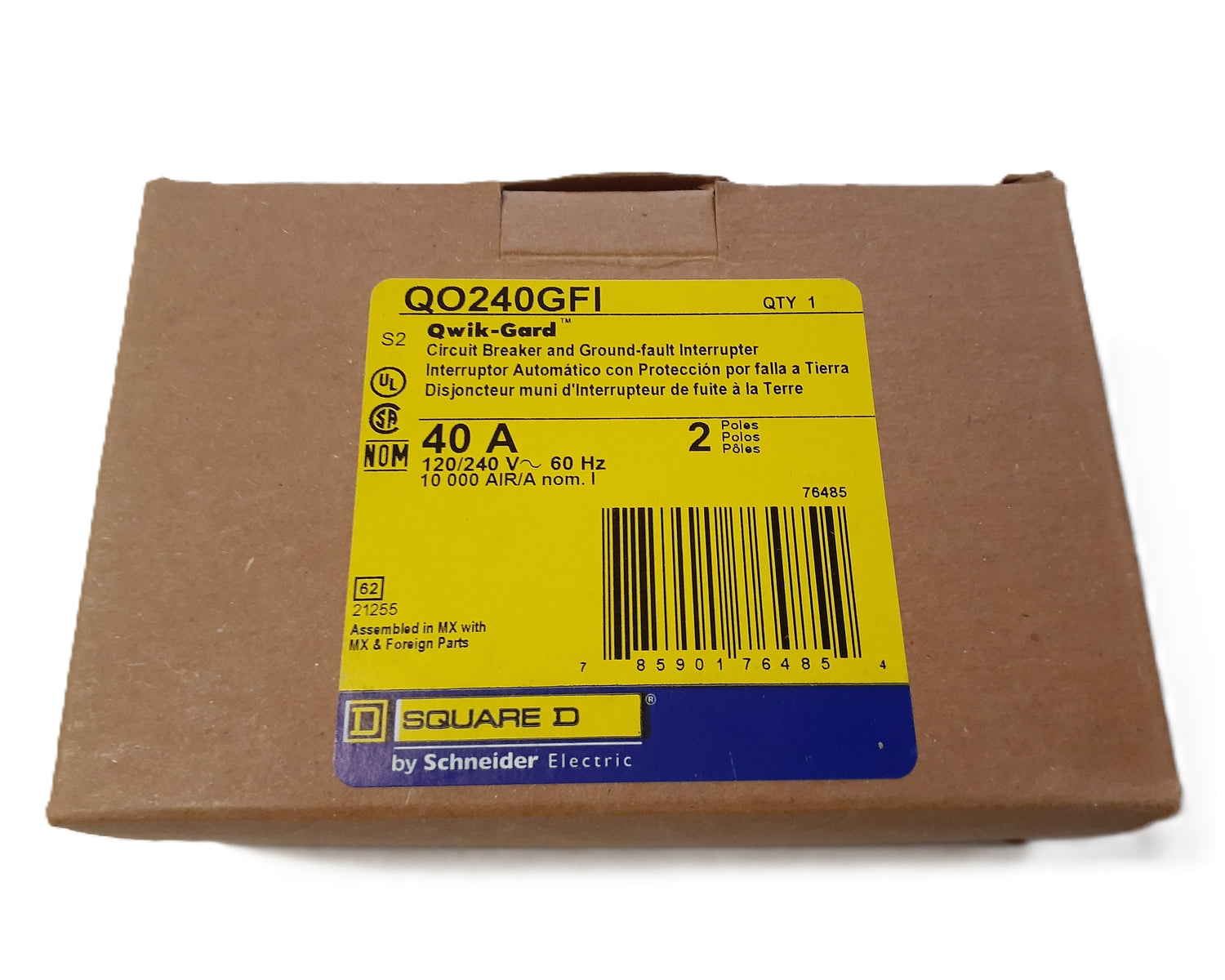 Square D QO240GFI - 40 Amp GFCI Circuit Breaker