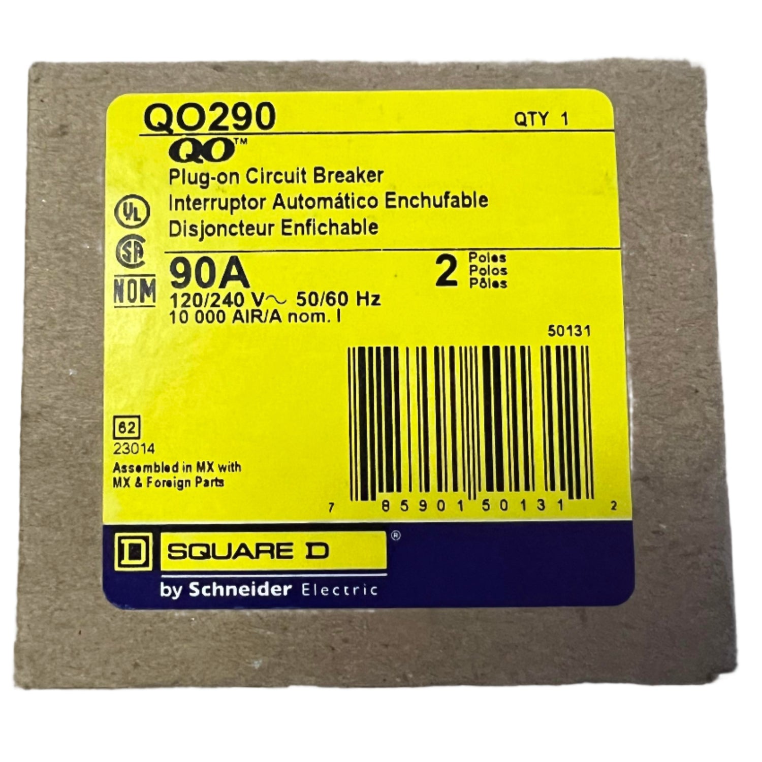 Square D QO290 - 90 Amp Circuit Breaker