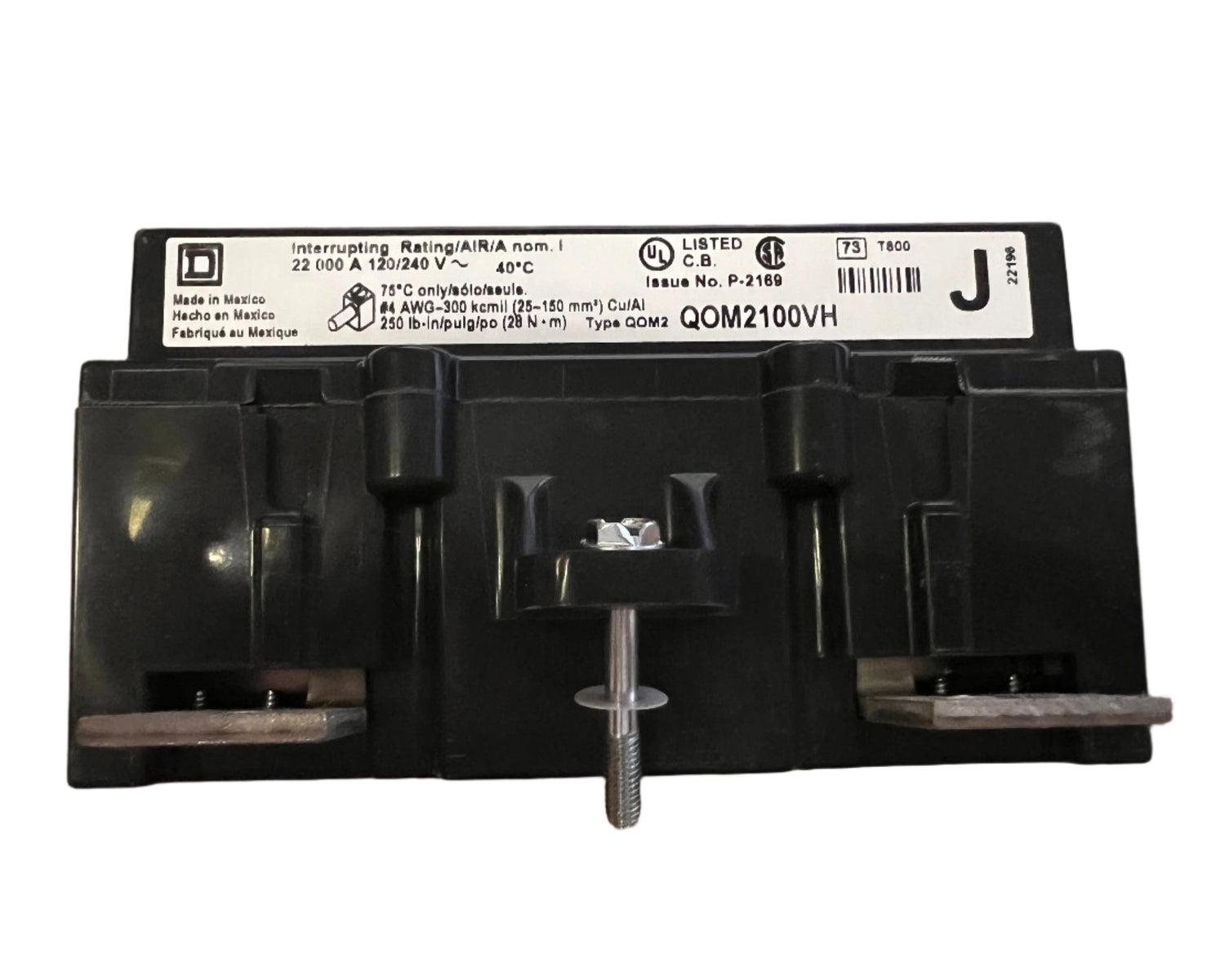 Square D QOM2100VH - 100 Amp Bolt-On Main Circuit Breaker