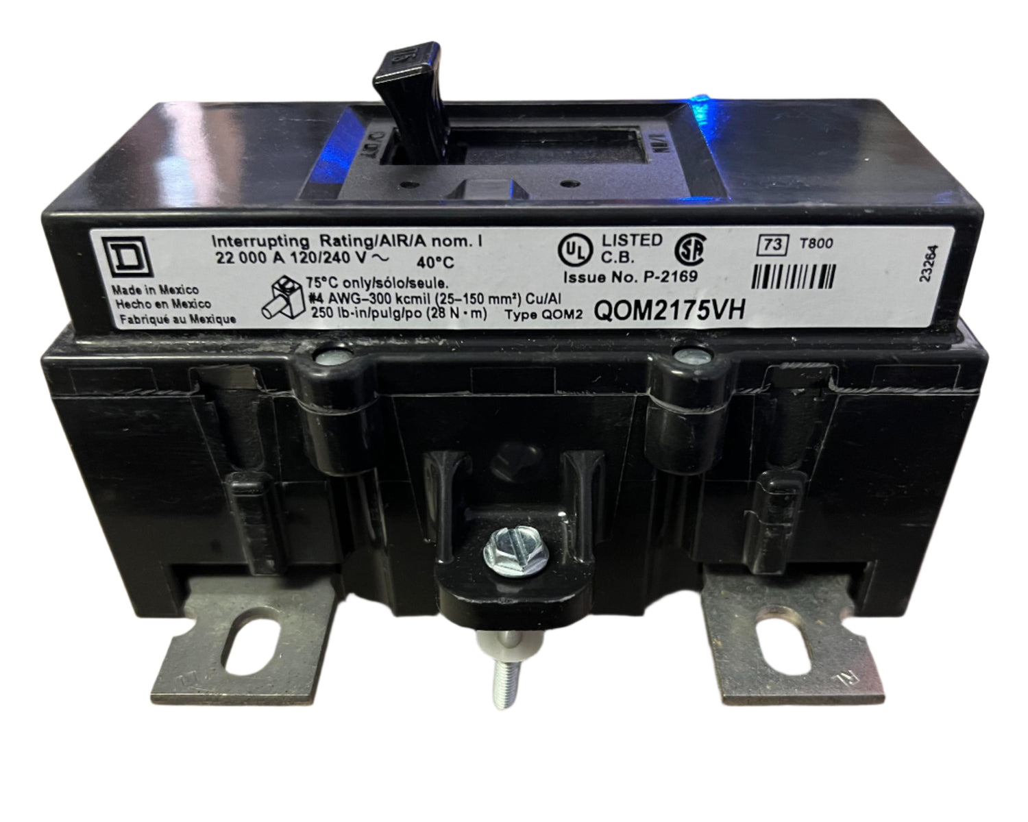 Square D QOM2175VH - 175 Amp Bolt-On Main Circuit Breaker