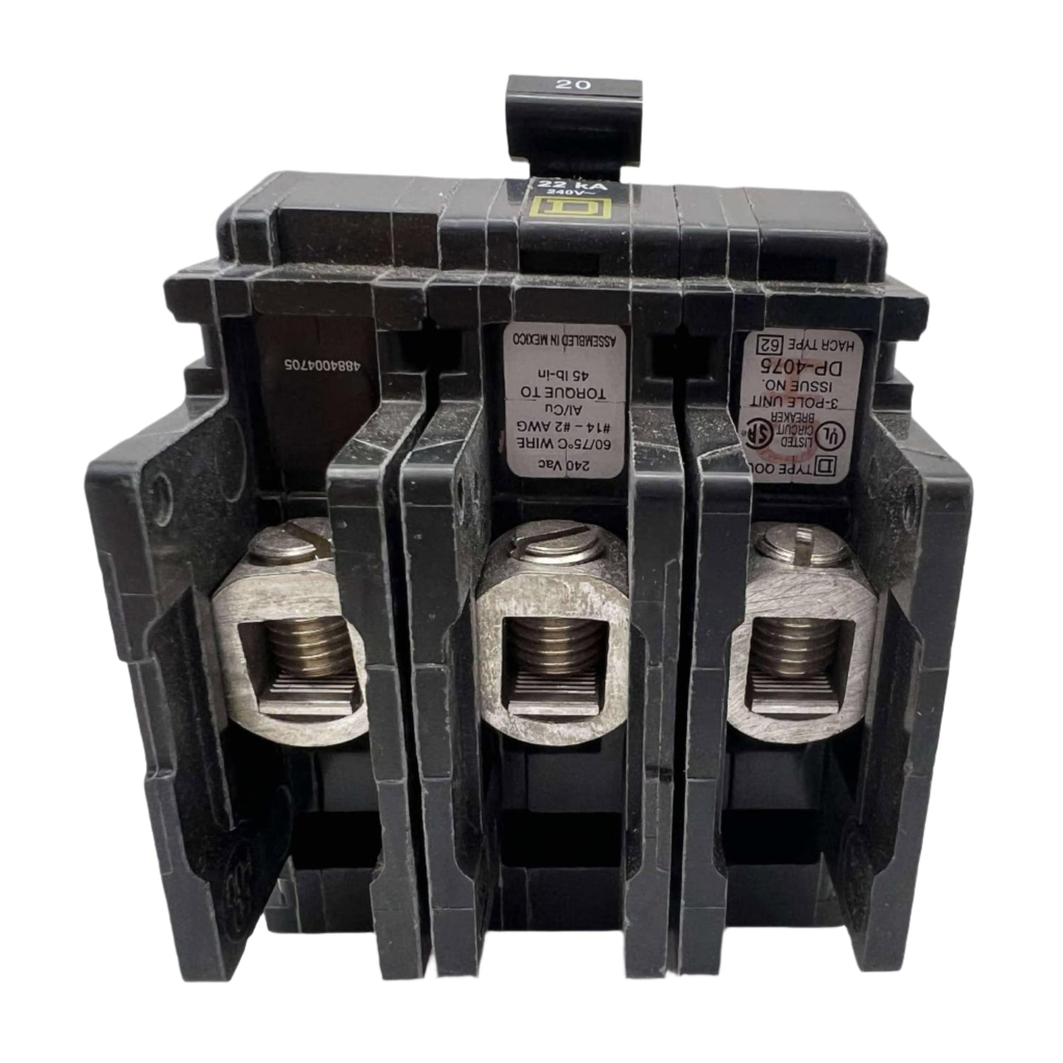 Square D QOU320VH - 3 Pole, 20 Amp Circuit Breaker