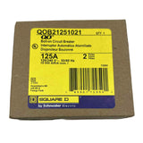 Square D QO 125 Amp, 2 Pole, Bolt-On Circuit Breaker With Shunt Trip