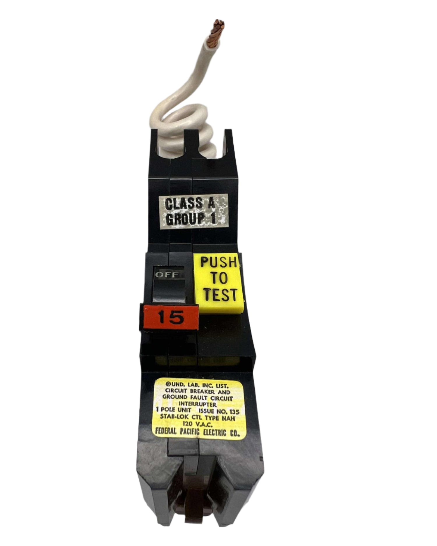 Stab-Lok NAGF15 - 15 Amp Ground Fault Circuit Breaker