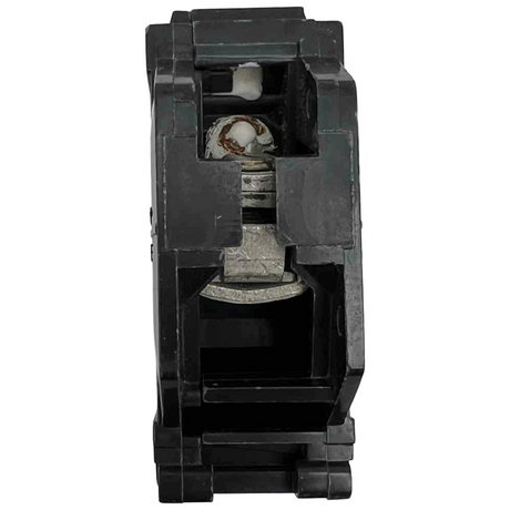 Electrical circuit breaker on a white background