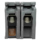 Circuit breaker on a white background