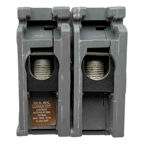 Circuit breaker on a white background