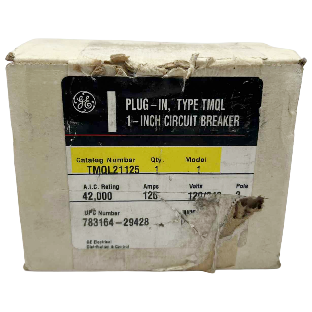 GE Type TMQL 125 Amp, 2 Pole Circuit Breaker