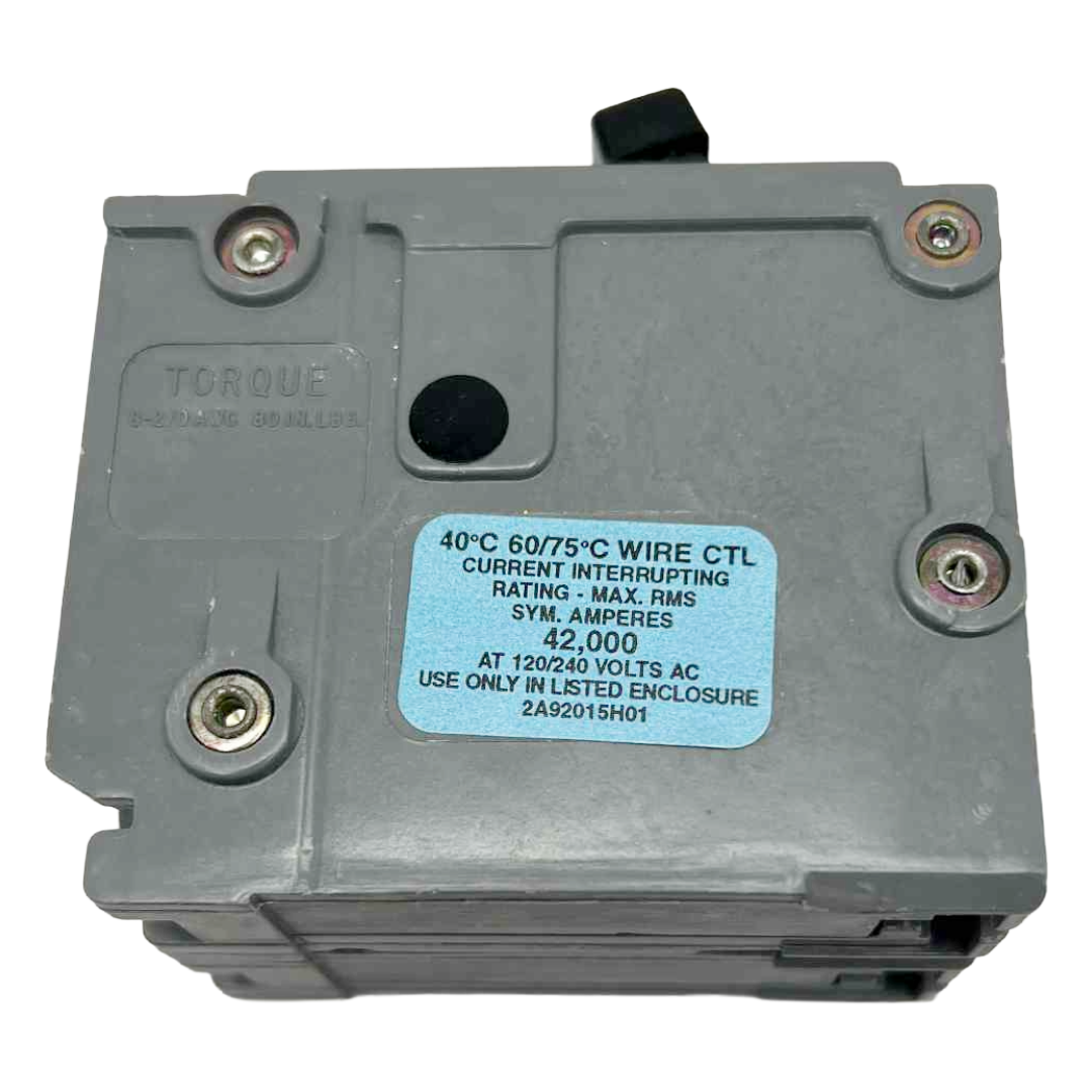 GE Type TMQL 125 Amp, 2 Pole Circuit Breaker