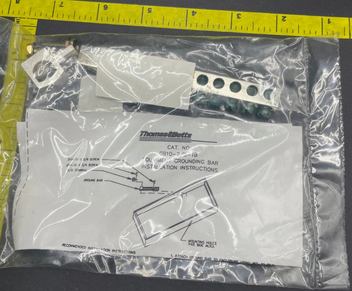 Thomas & Betts Equipment Ground Bar, 10 Spaces