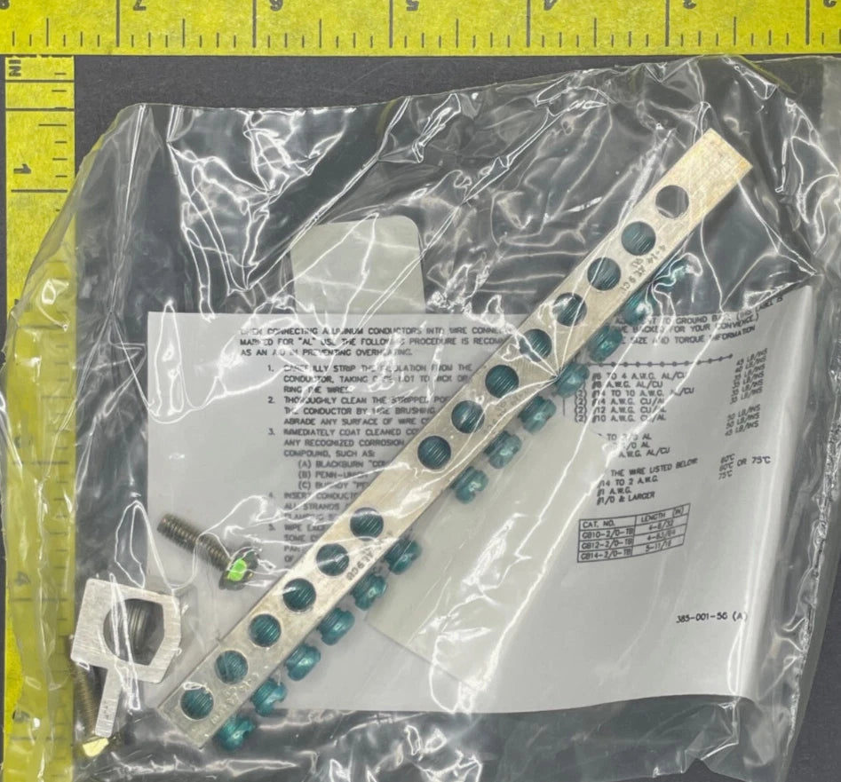 Thomas & Betts Equipment Ground Bar, 14 Spaces