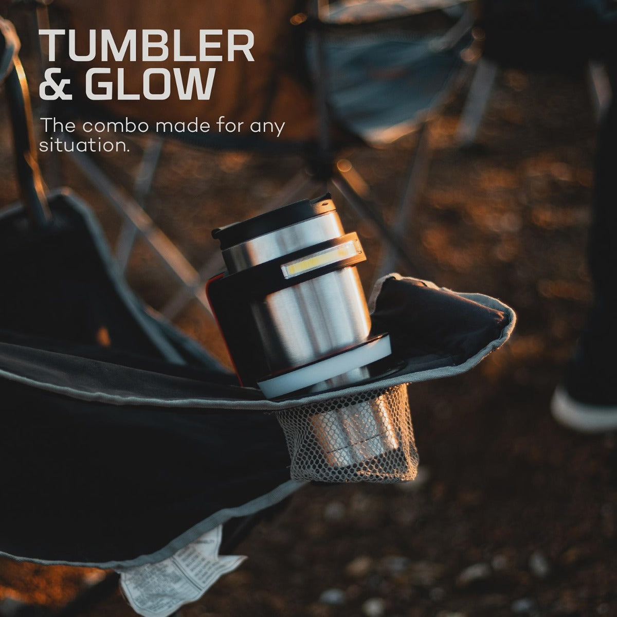 NEBO GLOW Tumbler Handle & Light for 30 or 20 oz. Tumbler