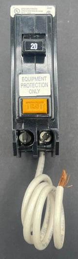 Share QPGFEP1020 Cutler Hammer Eaton, 1 Pole Equipment Protection Breaker 20 Amp