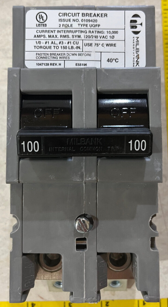 Milbank UQFPM100 100 Amp Circuit Breaker