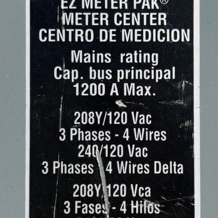 Square D EZ Meter Pak Breaker Bus Kit - EZPAKBB