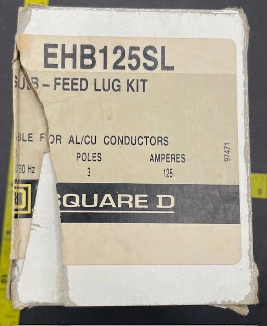 EHB125SL, Bolt in Lug Block, Square D, 3 Phase, 125 Amp