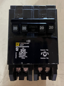 Square D HOMT220220 - 20/20 Amp Quad Circuit Breaker
