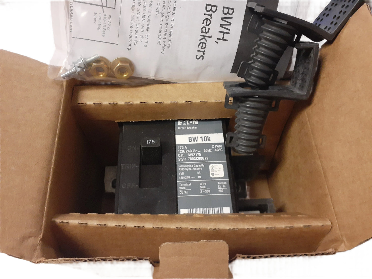 Eaton BW 2 Pole, 175 Amp Bolt-On Main Circuit Breaker