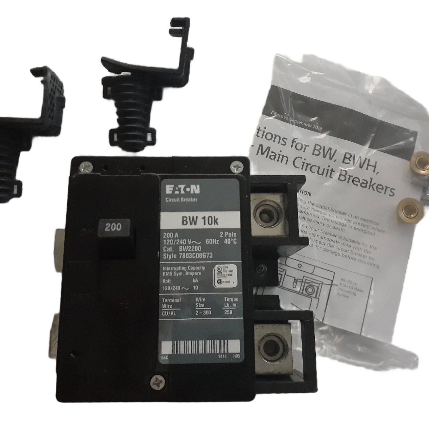 Eaton BW 2 Pole, 200 Amp Bolt-On Main Circuit Breaker