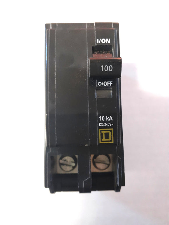 Square D QO2100 2 Pole, 100 Amp Circuit Breaker