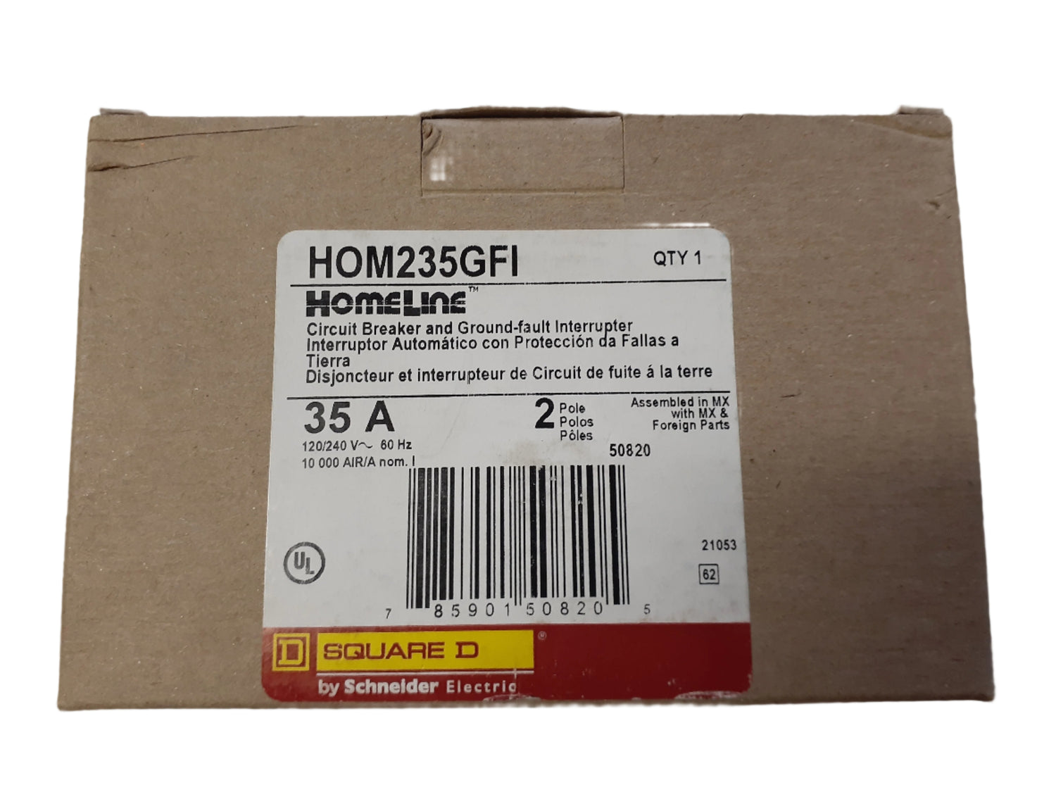 Square D HOM235GFI - 35 Amp GFCI Circuit Breaker
