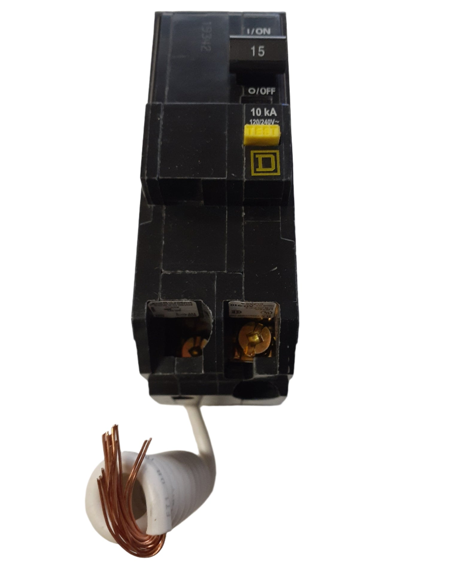 Square D QO 15 Amp, 2 Pole GFCI Circuit Breaker